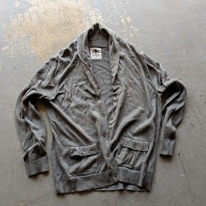 Express grey sweater cardigan